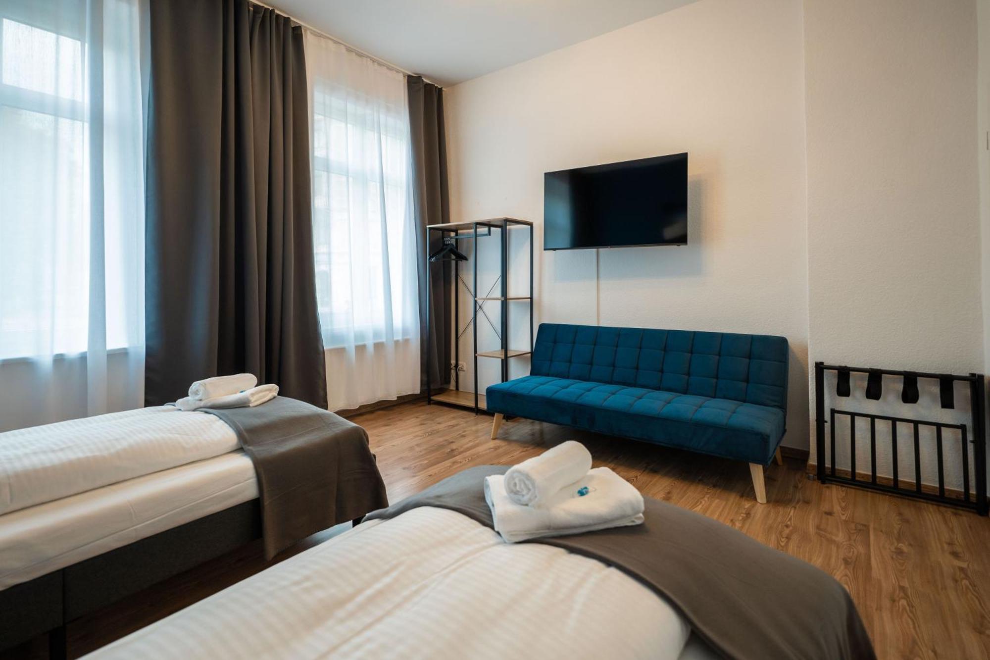 T21 - Apartment Direkt Im Zentrum Mit Parkplatz 开姆尼茨 外观 照片