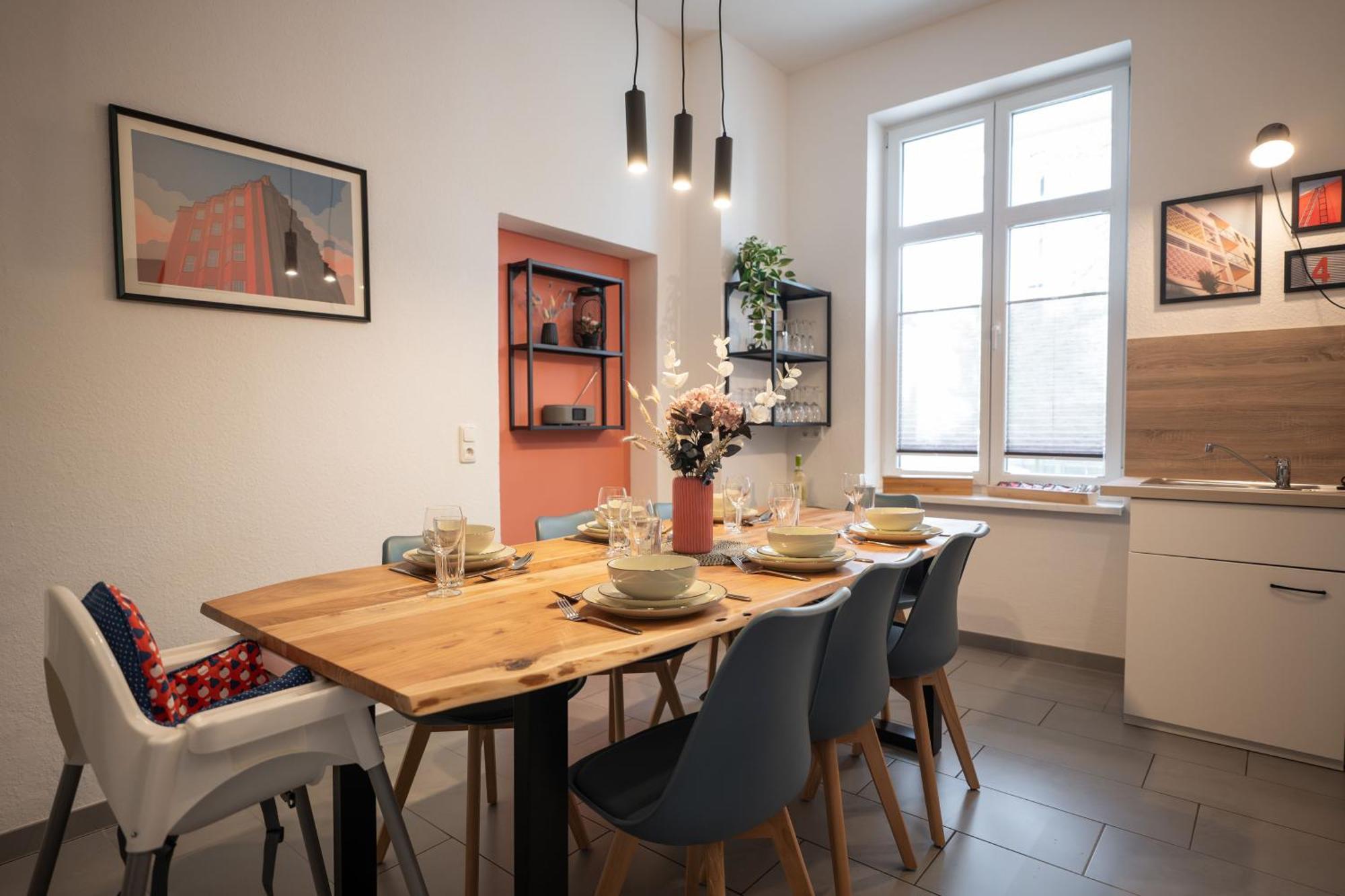 T21 - Apartment Direkt Im Zentrum Mit Parkplatz 开姆尼茨 外观 照片
