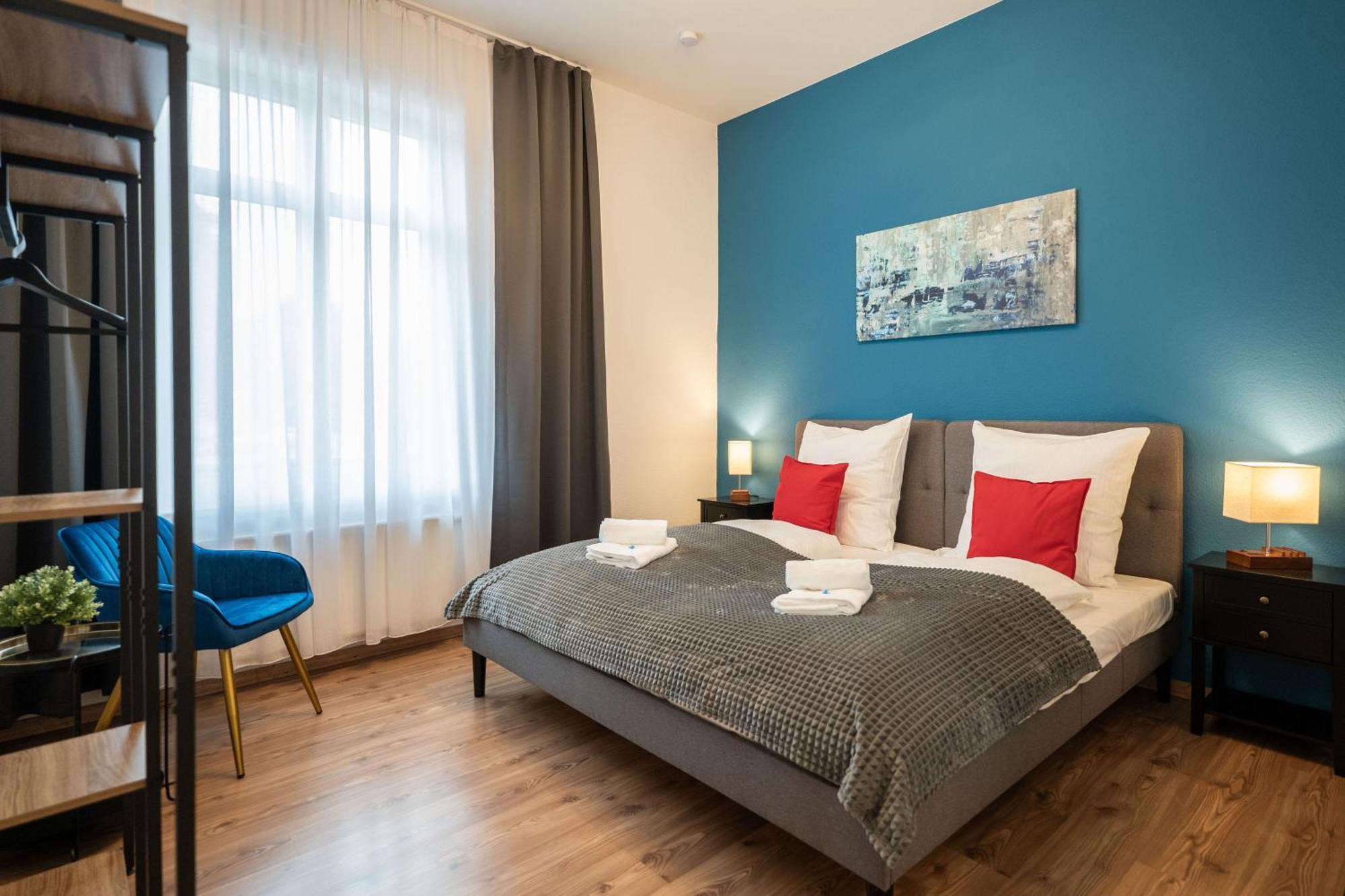 T21 - Apartment Direkt Im Zentrum Mit Parkplatz 开姆尼茨 外观 照片