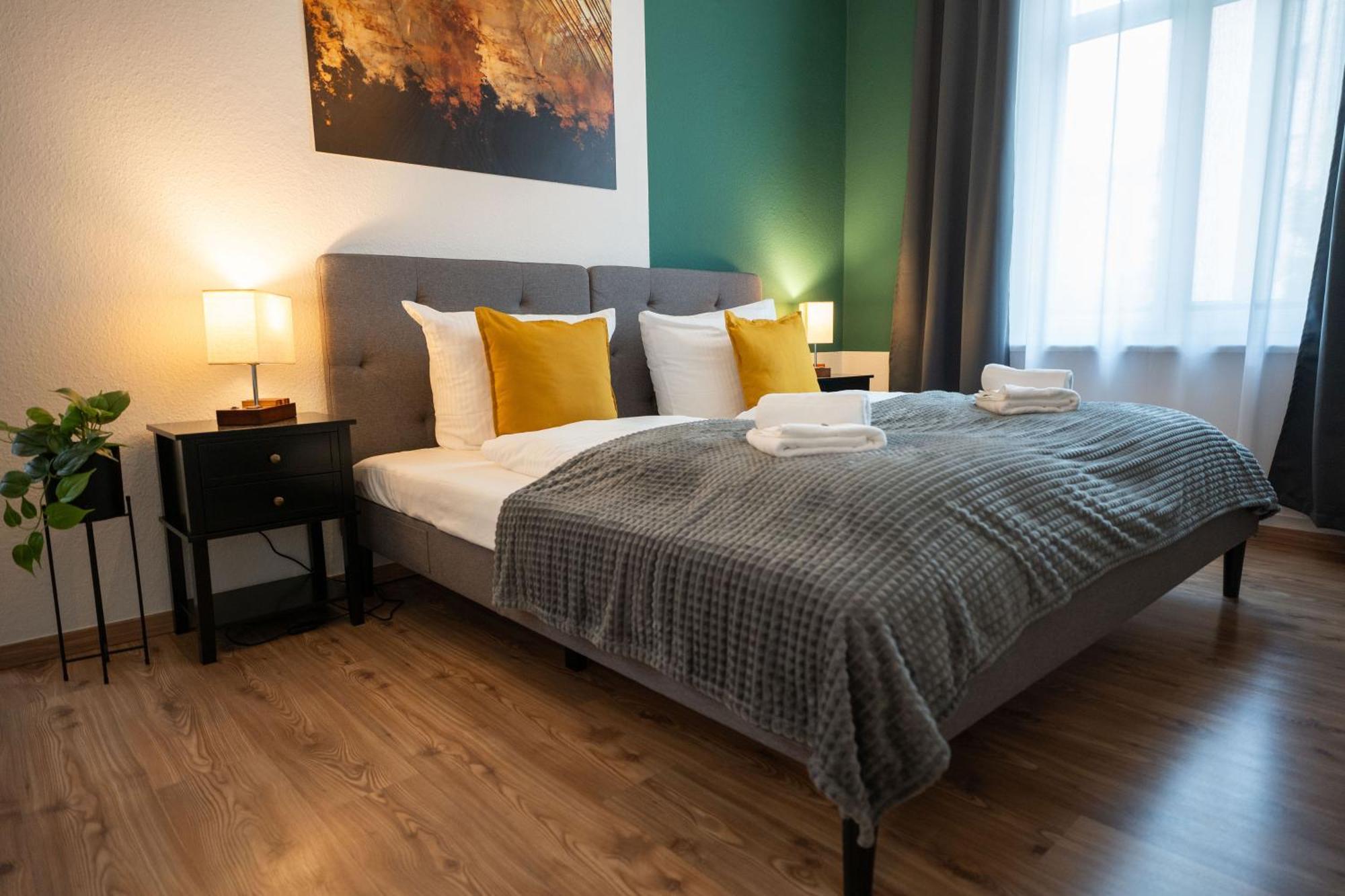 T21 - Apartment Direkt Im Zentrum Mit Parkplatz 开姆尼茨 外观 照片