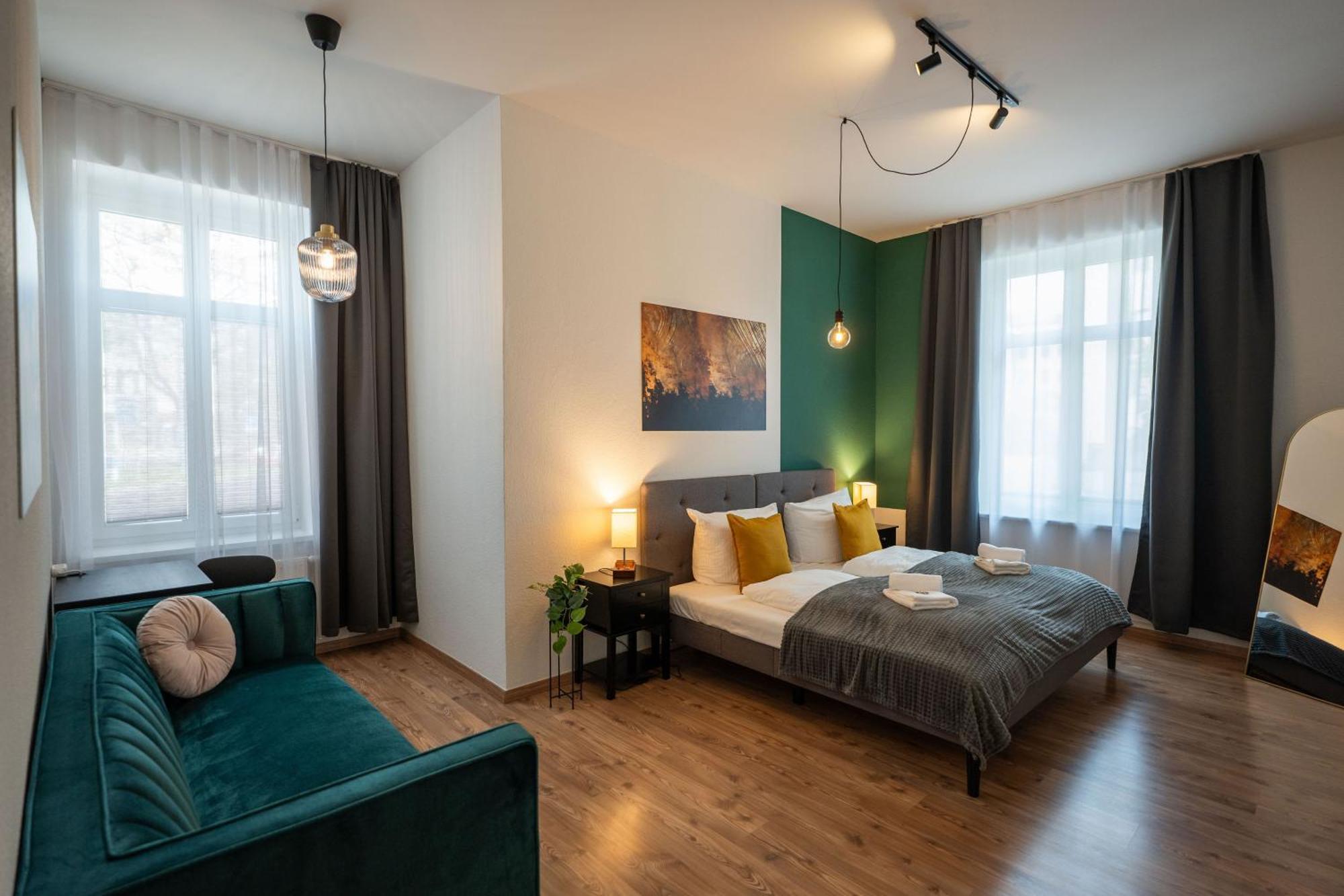 T21 - Apartment Direkt Im Zentrum Mit Parkplatz 开姆尼茨 外观 照片