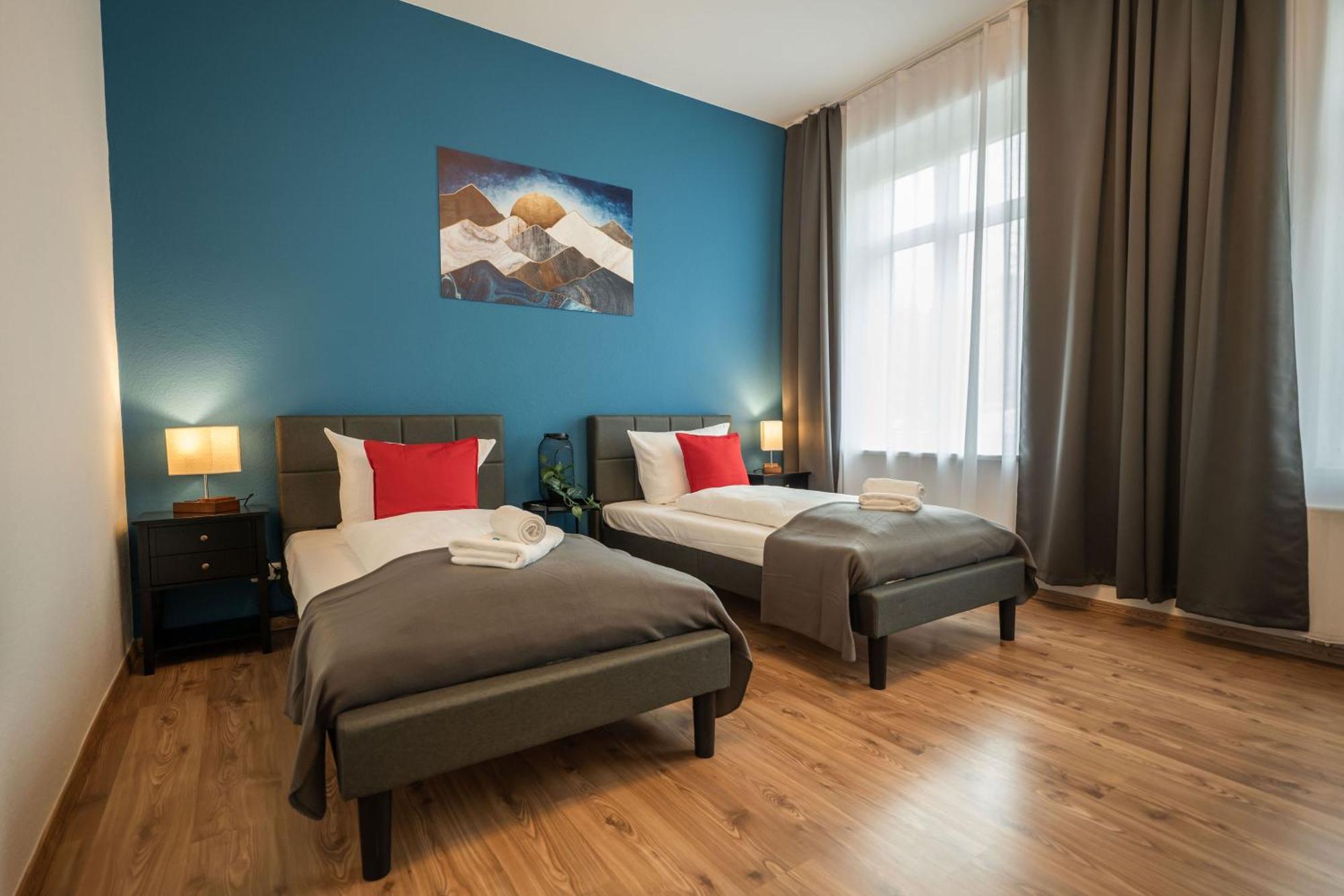 T21 - Apartment Direkt Im Zentrum Mit Parkplatz 开姆尼茨 外观 照片